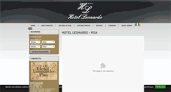Desktop Screenshot of hotelleonardopisa.it