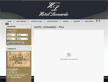 Tablet Screenshot of hotelleonardopisa.it